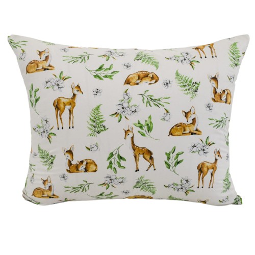 Komplet Pościeli Dziecięcej 100x135 + 40x60 Sarenki Białe