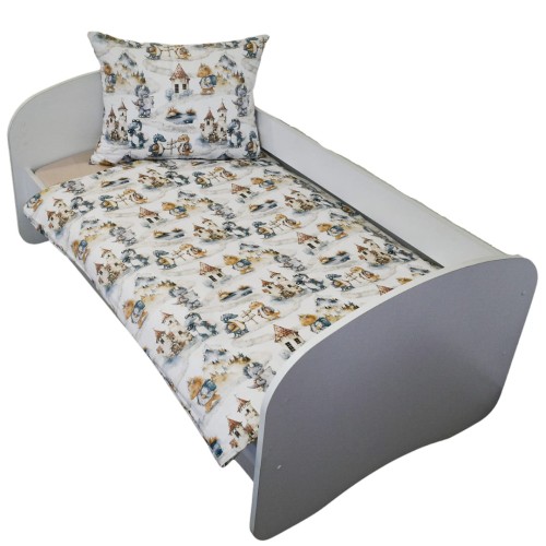 Komplet Pościeli Dziecięcej 100x135 + 50x60 Dinusie Na Wyprawie