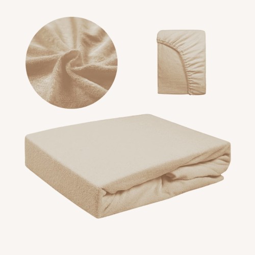 Prześcieradło FROTTE Z Gumką 120x200 Beżowy