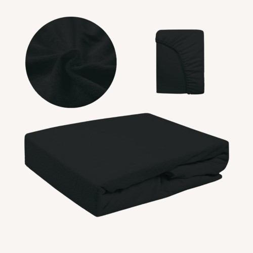 Prześcieradło FROTTE Z Gumką 60x120 Czarny