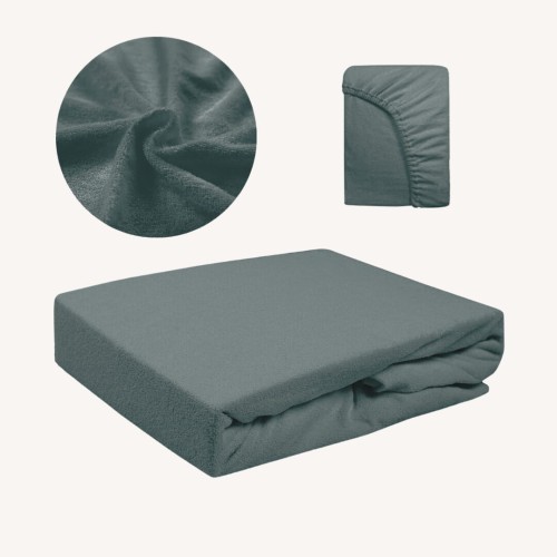 Prześcieradło FROTTE Z Gumką 70x140 Ciemny Popiel