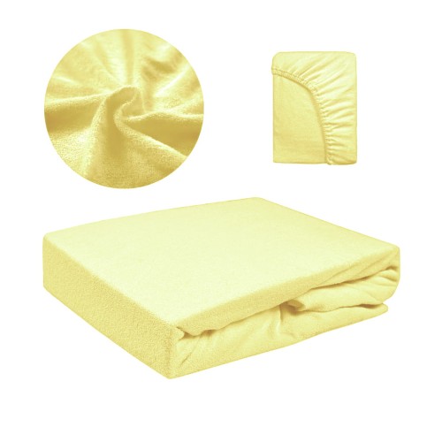 Prześcieradło FROTTE Z Gumką 70x140 Krem