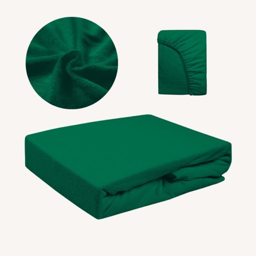 Prześcieradło FROTTE Z Gumką 70x140 Ciemna Butelka