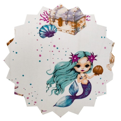 Komplet Pościeli Dziecięcej 100x160 + 70x80 Syrenki