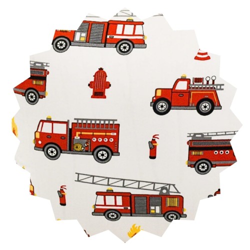 Komplet Pościeli Dziecięcej 90x120 + 50x60 Straż Biała