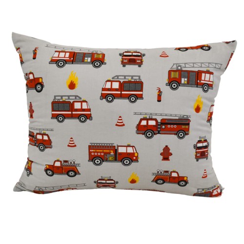 Komplet Pościeli Dziecięcej 100x135 + 40x60 Straż Szara