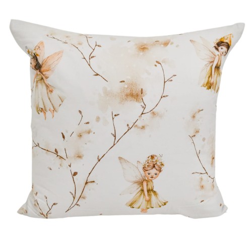 Poszewka Dziecięca 40x40 Bawełniana JAŚ Calineczka Beż