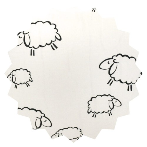 Komplet Pościeli Dziecięcej 100x135 + 50x60 Owieczki Na Białym