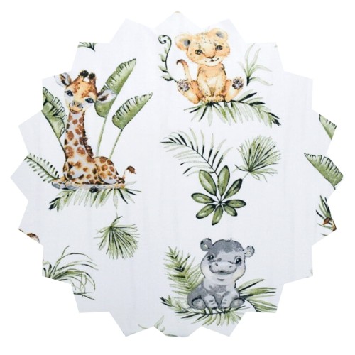 Komplet Pościeli Dziecięcej 90x120 + 40x60 Afrykańskie Zwierzęta