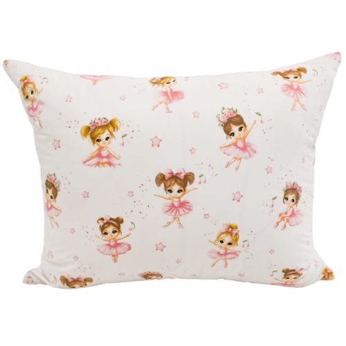 Komplet Pościeli Dziecięcej 100x160 + 70x80 Baletnice Róż