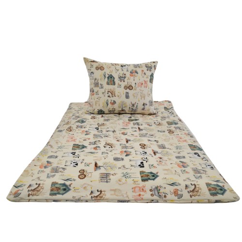 Komplet Pościeli Dziecięcej 100x135 + 40x60 Farma Retro