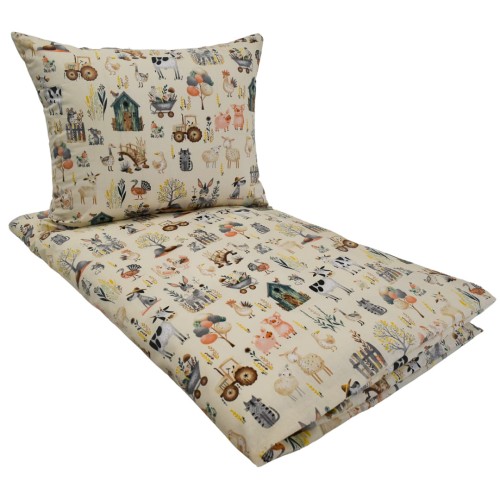 Komplet Pościeli Dziecięcej 100x135 + 40x60 Farma Retro
