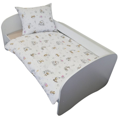 Komplet Pościeli Dziecięcej 100x160 + 70x80 Miśki Na Księżycu