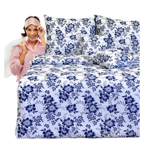 Komplet Pościeli Kora 160x200 2x70/80 Ricardo Granat Na Białym