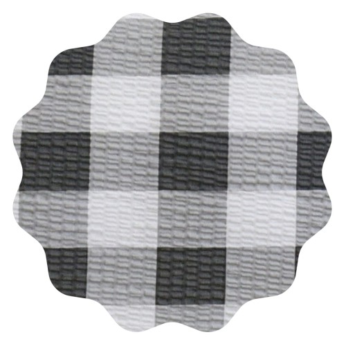 Komplet Pościeli Kora 200x220 2x70/80 Krata Ika Szara