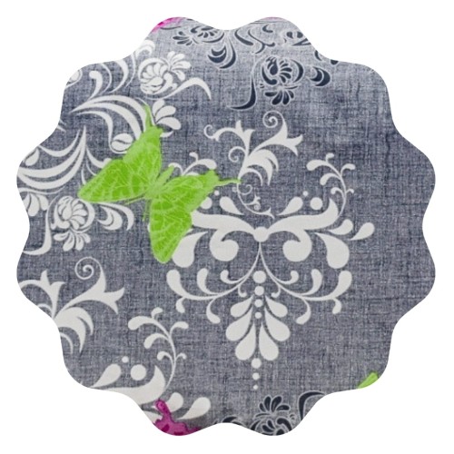 Komplet Pościeli Bawełnianej 140x200 1x70/80 Motyl Na Szarym