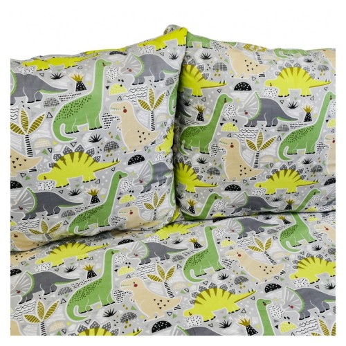 Komplet Pościeli Dziecięcej 160x200 + 2 x 70x80 Dinozaury