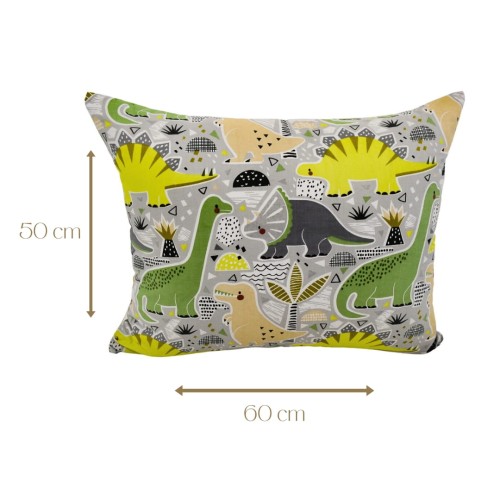 Poszewka Dziecięca 50x60 Bawełniana Dinozaury