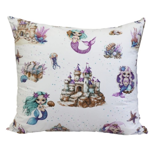 Komplet Pościeli Dziecięcej 160x200 + 2 x 70x80 Syrenki