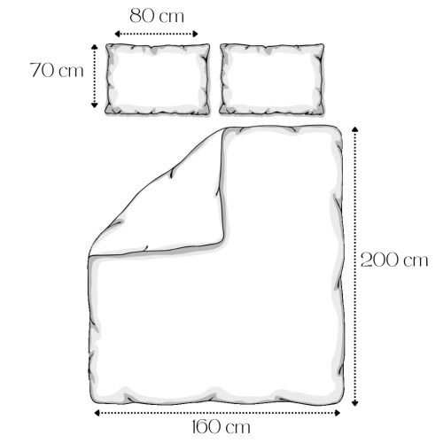Komplet Pościeli Dziecięcej 160x200 + 2 x 70x80 Syrenki