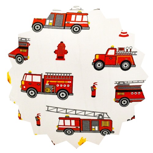 Komplet Pościeli Dziecięcej 140x160 + 50x60 Straż Biała