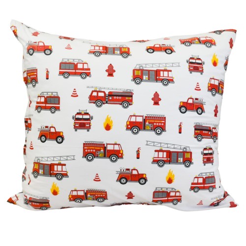 Poszewka Dziecięca 70x80 Bawełniana Straż Biała