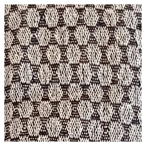 Bawełniany Koc Narzuta 150x200 AREDO 13 CZARNY