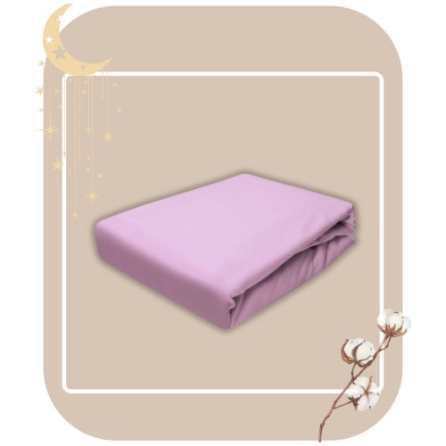 Prześcieradło JERSEY Z Gumką 160x200 Wrzos 100% Bawełniane