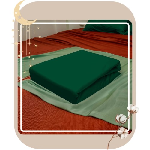 Prześcieradło JERSEY Z Gumką 80x160 Butelka Ciemna 100% Bawełniane