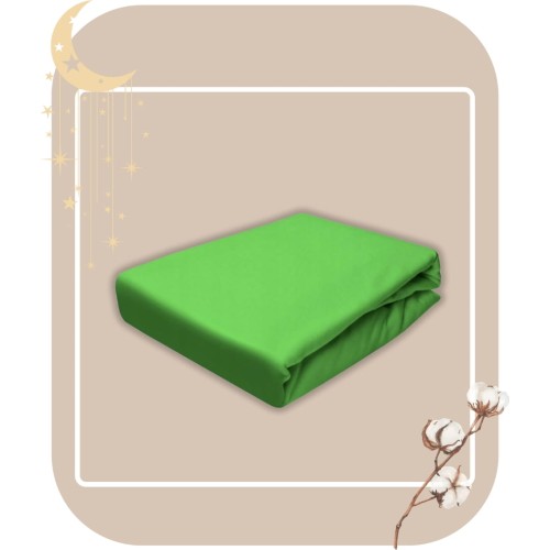 Prześcieradło JERSEY Z Gumką 90x190 Zieleń 100% Bawełniane