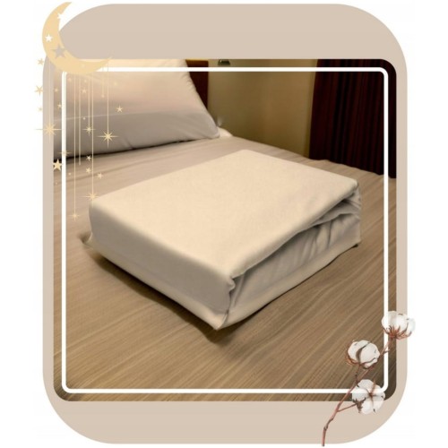 Prześcieradło JERSEY Z Gumką 200x200 Cappuccino 100% Bawełniane