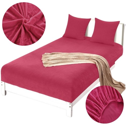 Prześcieradło Mikrofibra MIŚ z Gumką 160x200 Różowe