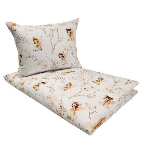 Komplet Pościeli Dziecięcej 100x135 + 50x60 Calineczka Beż