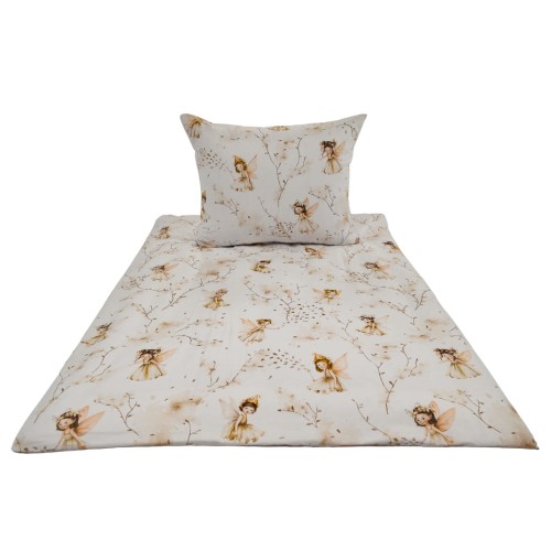 Komplet Pościeli Dziecięcej 100x160 + 50x70 Calineczka Beż