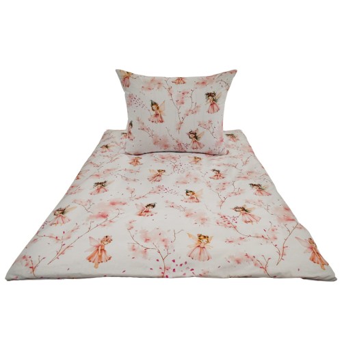 Komplet Pościeli Dziecięcej 100x160 + 50x70 Calineczka Róż