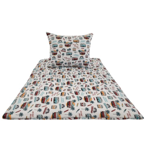 Komplet Pościeli Dziecięcej 100x160 + 50x60 Volkswagen Ogórki