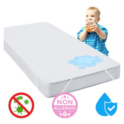 Ochraniacz na Materac 80x180 Podkład Wodoodporny Antyalergiczny z Gumką