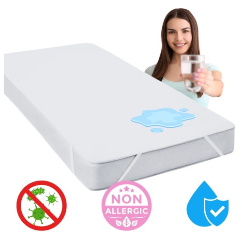 Ochraniacz na Materac 140x200 Podkład Wodoodporny Antyalergiczny z Gumką