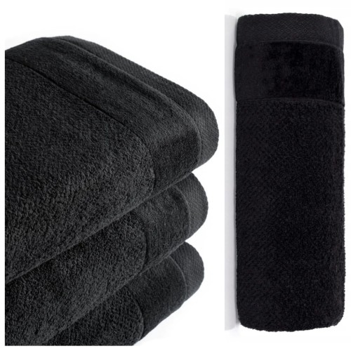 Ręcznik VITO 50x90 Czarny 550 GSM