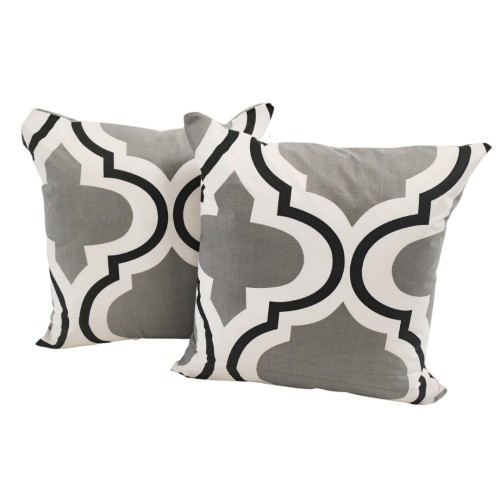 Poszewka 40x40 Bawełniana JAŚ Maroko Duże Szare