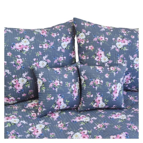 Komplet Pościeli Kora 160x200 2x70/80 Wiosna Jabłonka Szara