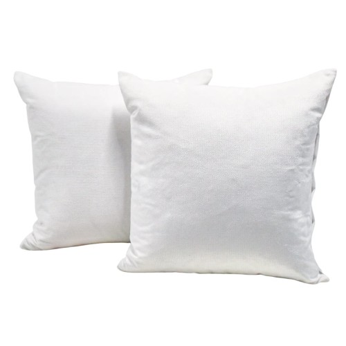 Poszewka Velvet 40x40 Biała Drobna Cegiełka