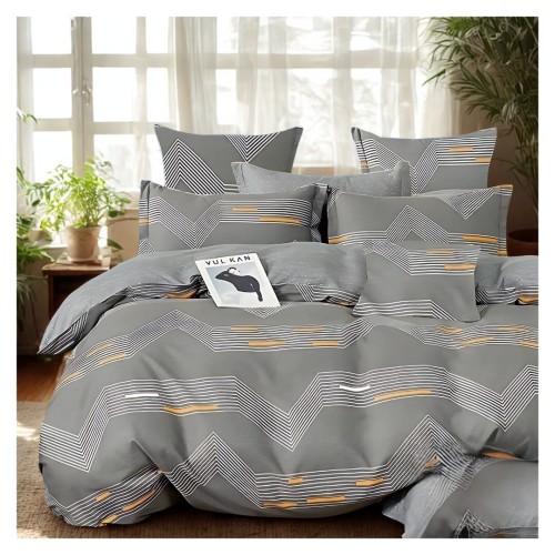 Komplet Pościeli Bawełnianej 200x220 M1702 Bawełna Satynowa