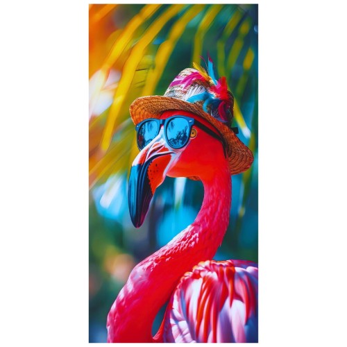 Ręcznik Plażowy Kąpielowy XL 70x140 Flaming Lato Szybkoschnący H142