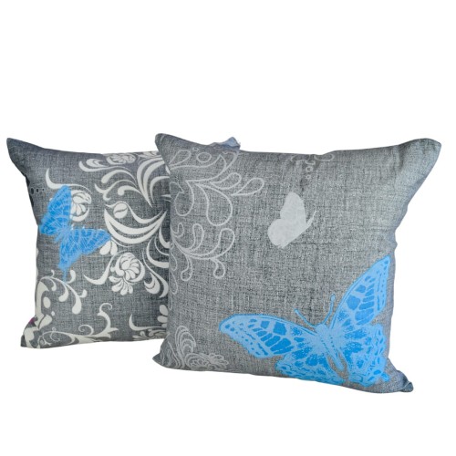 Poszewka 40x40 Bawełniana JAŚ Motyl Szary