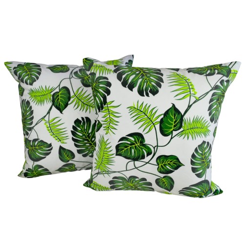 Poszewka 40x40 Bawełniana JAŚ Liście Palm Zielone