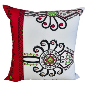 Poszewka 40x40 Bawełniana JAŚ Parzenice Czerwone