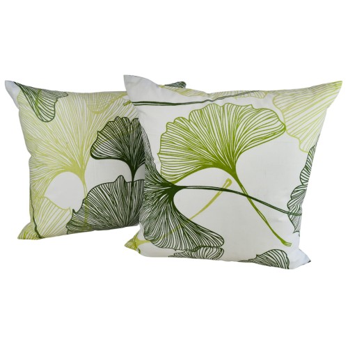 Poszewka 40x40 Bawełniana JAŚ Liście Miłorzębu