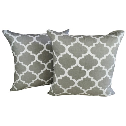 Poszewka 40x40 Bawełniana JAŚ Maroko Szare