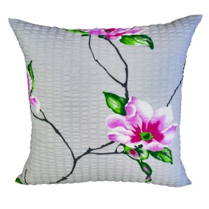 Poszewka 40x40 Kora JAŚ Magnolia Na Szarym